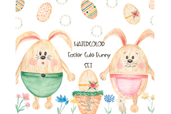 Evaluating the Watercolor Easter Bunny Clipart Set