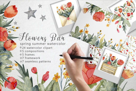 How Flowers Bar Spring Watercolor Enhances Creative Projects