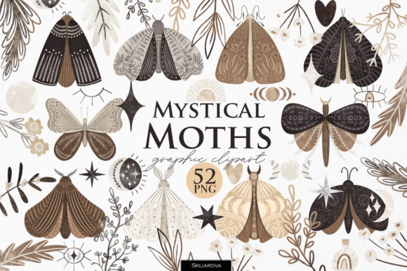 Mystical Moths Clipart: A Practical Resource for Digital Projects
