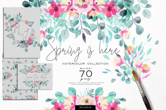 Spring is Here: Your Complete Watercolor Design Toolkit