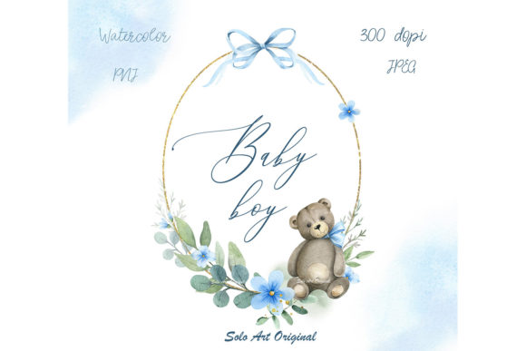 The Art of Celebration: Hand-Painted Watercolor Designs for Baby Boy Showers