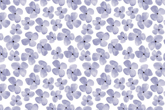 The Versatility of Watercolor Purple Flower Patterns