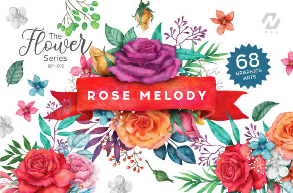 The Vibrant Possibilities of Rose Flower Watercolor Colorful Arts