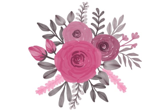 Using the Pink Roses Watercolor Frame in Your Projects